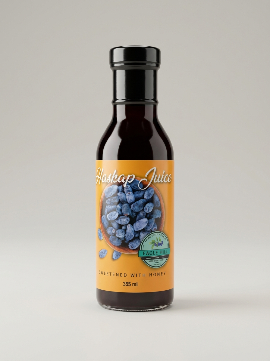 Haskap Juice Sweetened WIth Honey